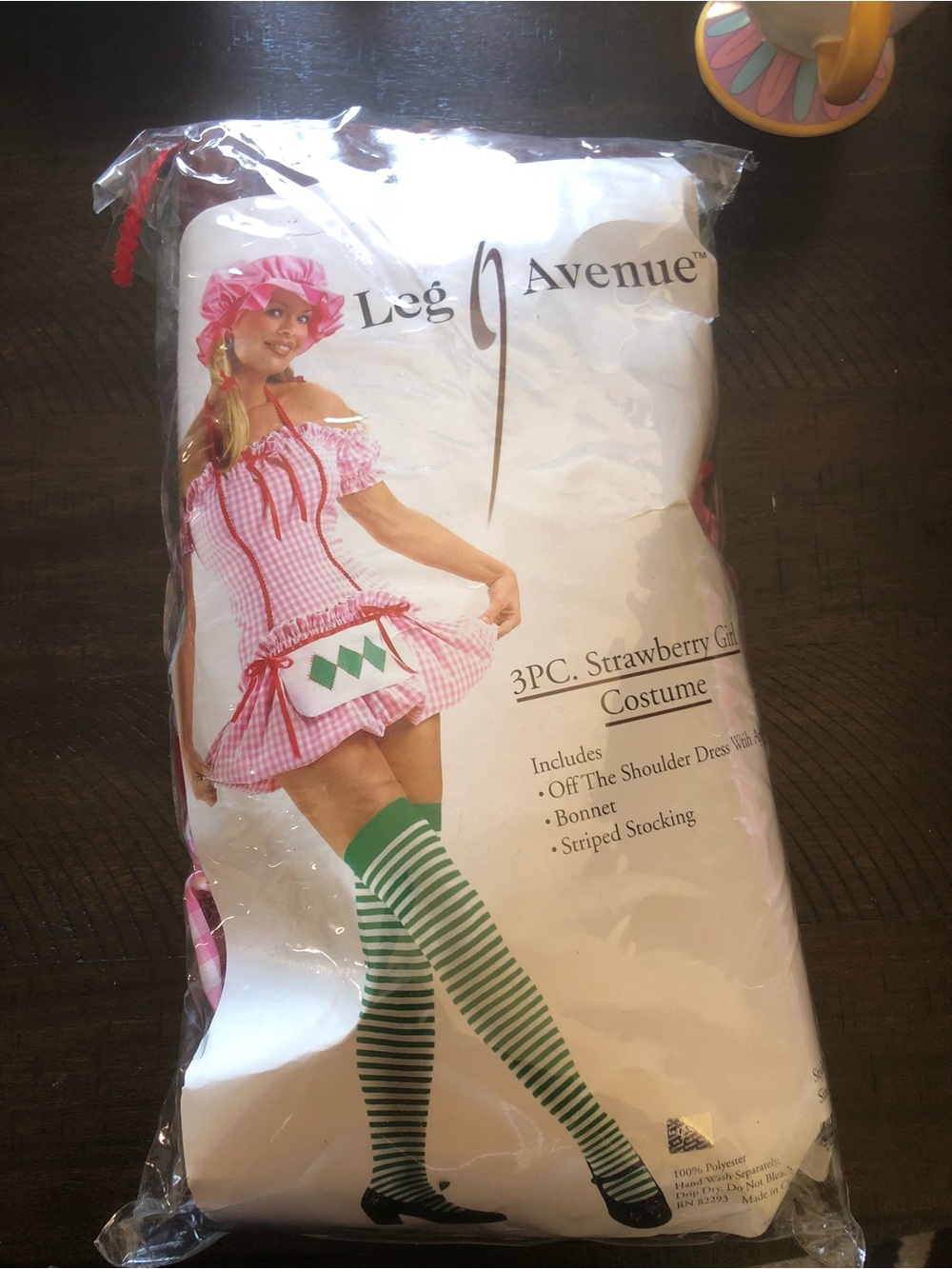 Leg Avenue Pink & Green Strawberry Girl Costume